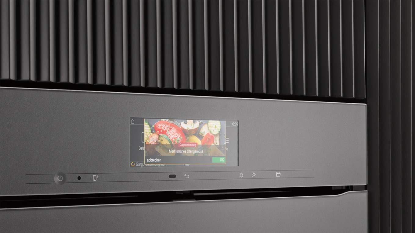 miele backofen der generation 7000 mit automatikprogramm auf dem tft touch display