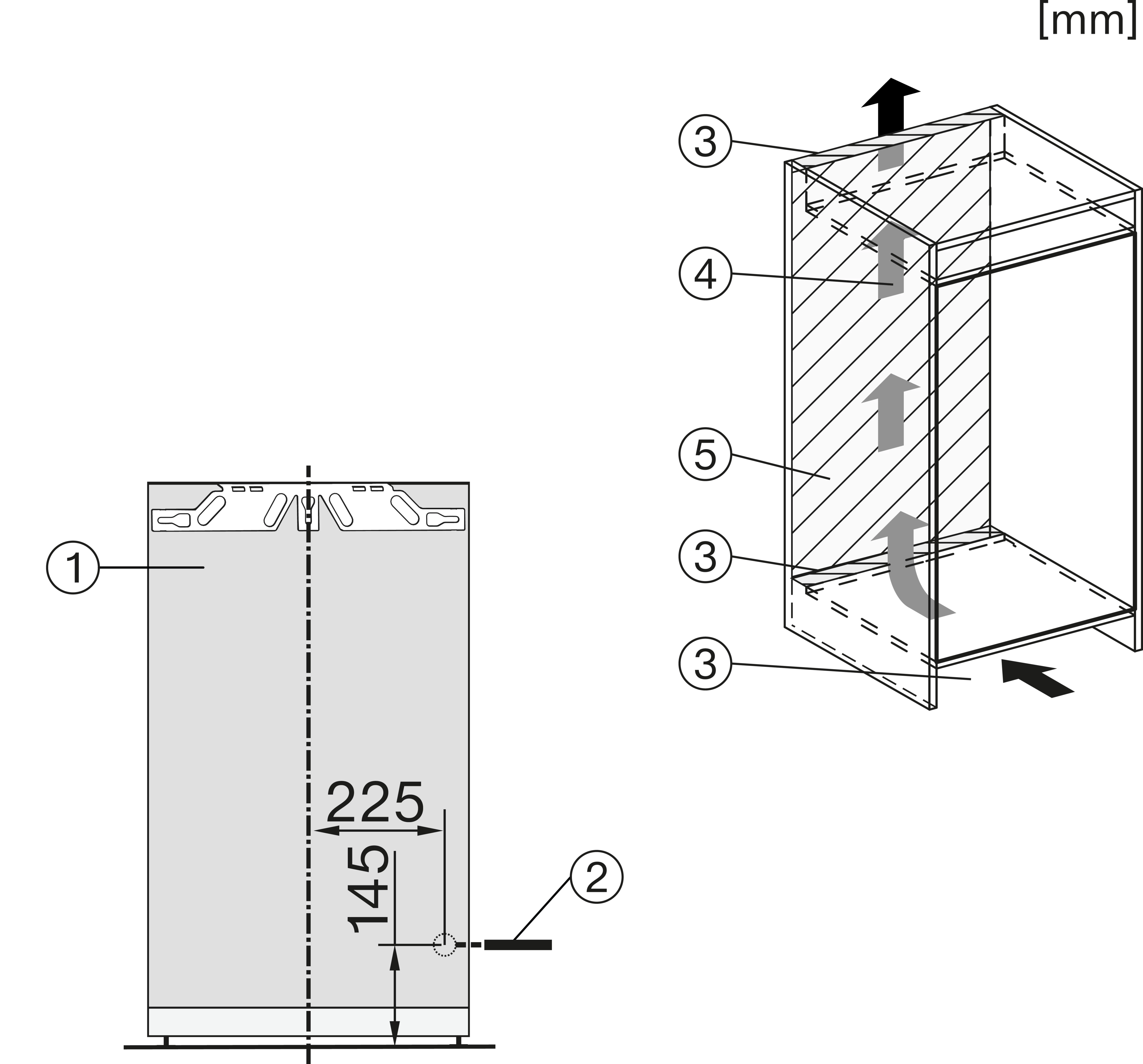 Miele K 7238 D Einbau-Kühl-Gefrierkombination