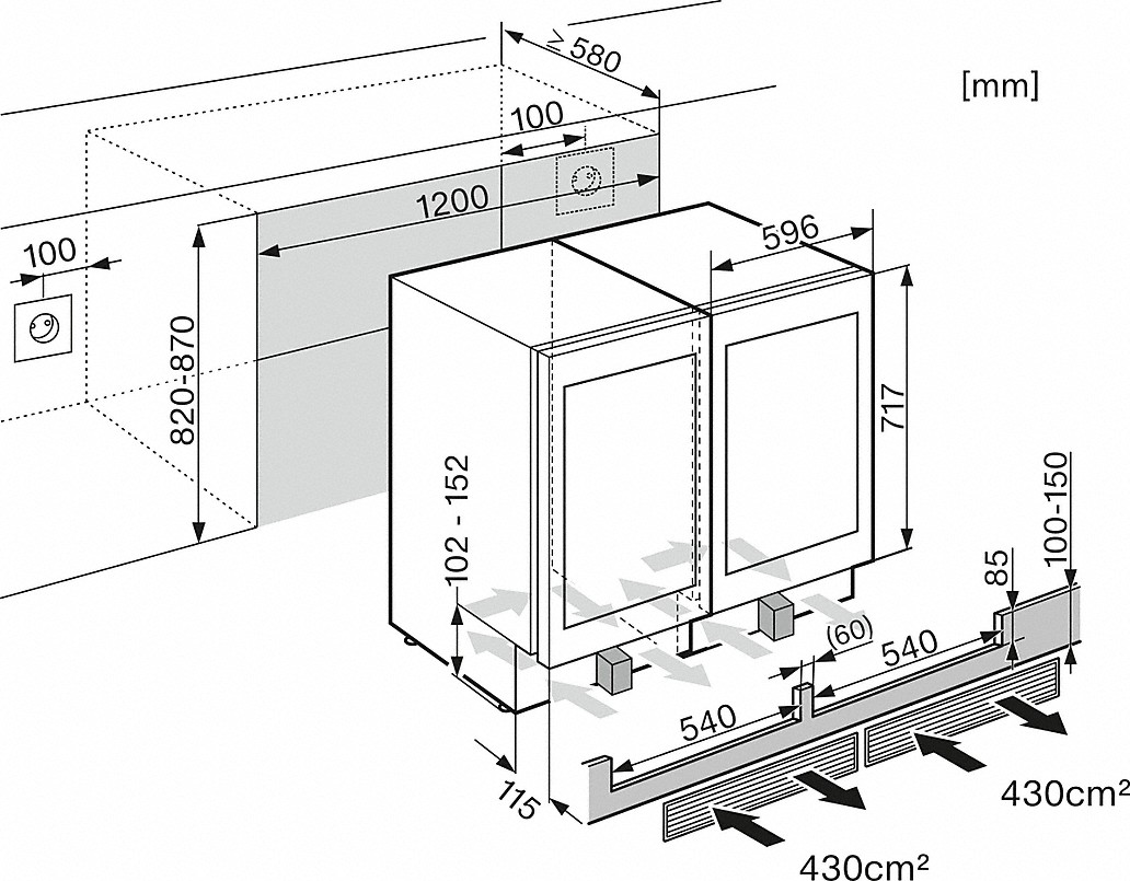 Miele KSK 6300 Side by Side Kit 