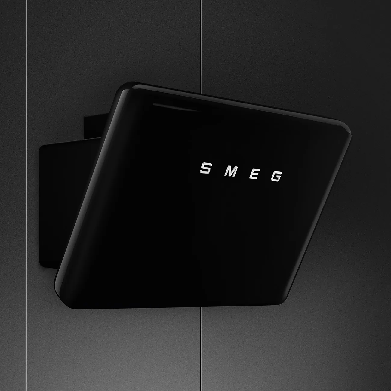 Smeg KFAB84BL Wandhaube Schwarz
