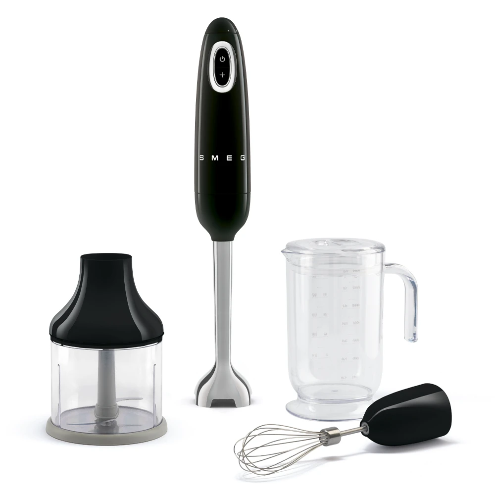 Smeg HBF03BLEU Stabmixer-Set Schwarz Smeg HBF03BLEU Stabmixer-Set Schwarz