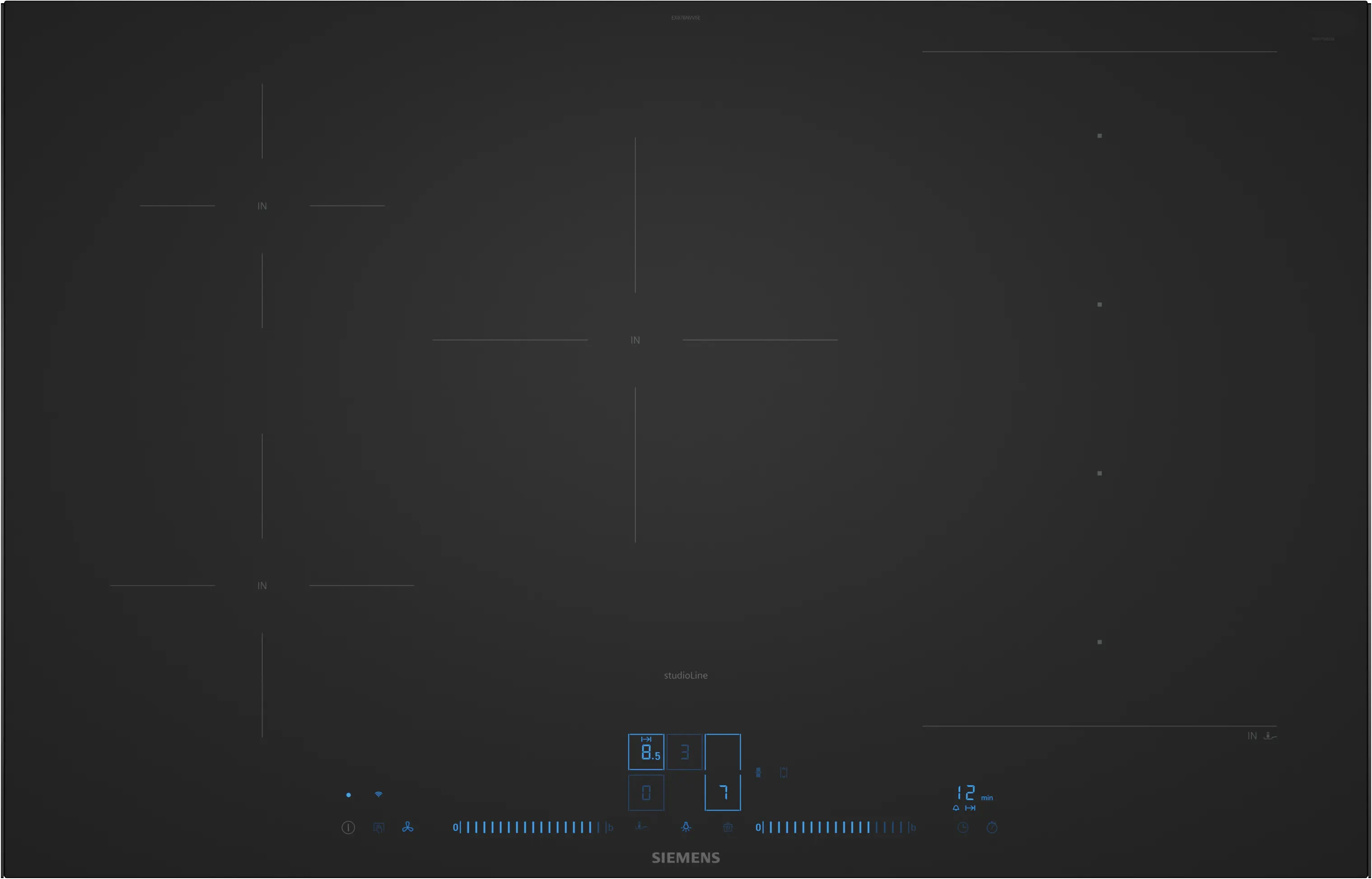 Siemens EX87BNVV6E Herdunabhängiges Induktionskochfeld Mattschwarz