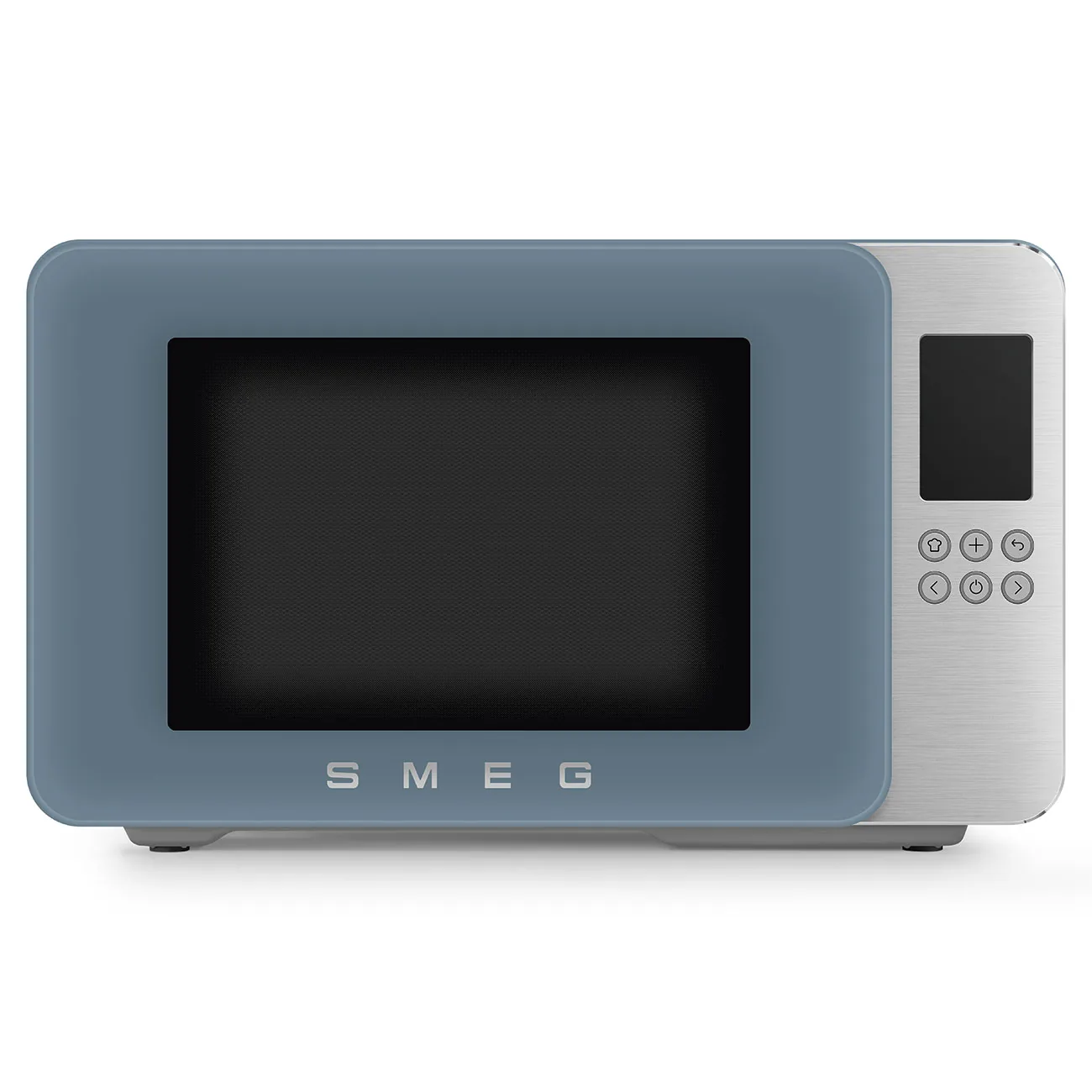 Smeg MOC01SBMEU Kombi-Tisch-Mikrowelle Storm Blue-Matt-Aluminium