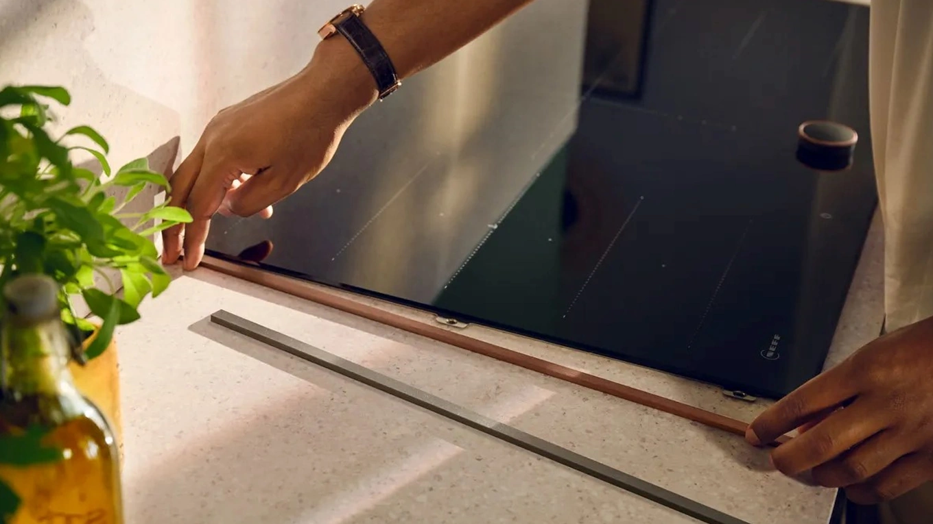 neff flex farben neff flex farben brushed bronze und silver werden als seitenleisten ausgetauscht am kochfeld