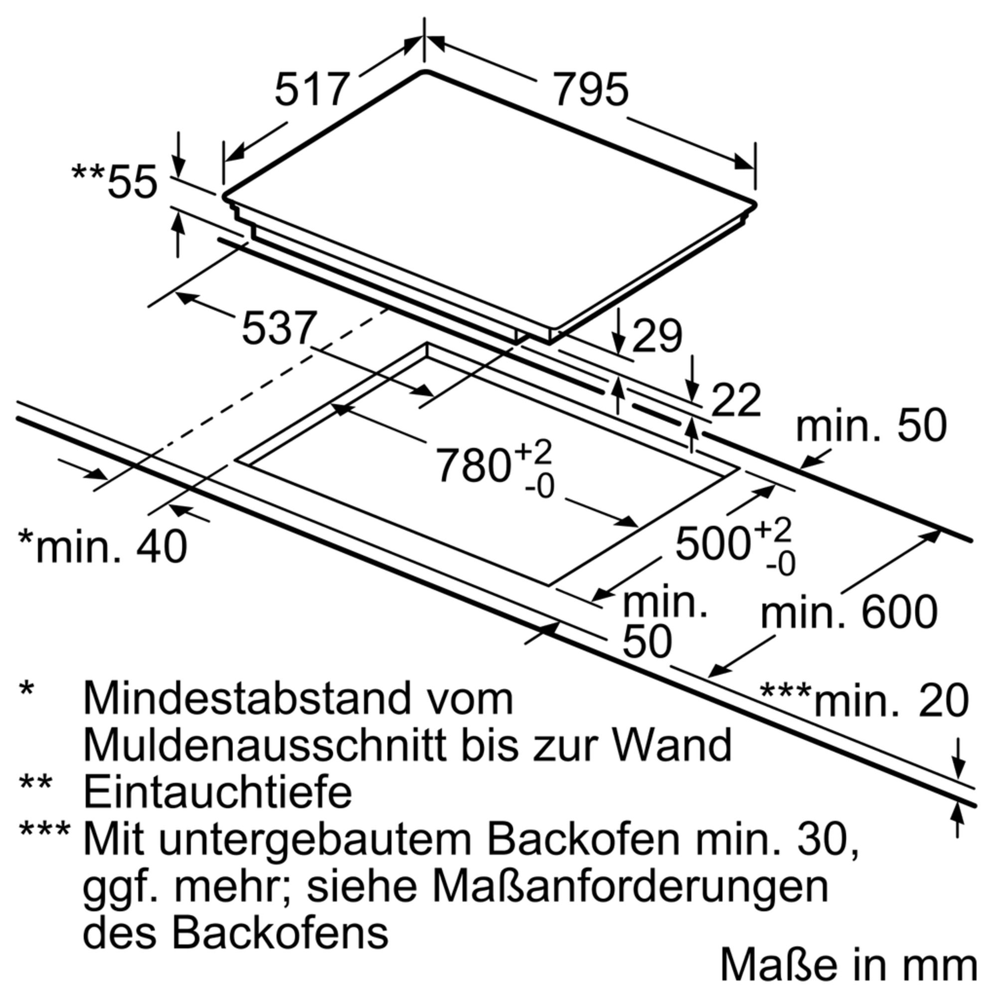 [Zweite Wahl] Siemens ED845FWB5E Einbau-Induktionskochfeld Schwarz 