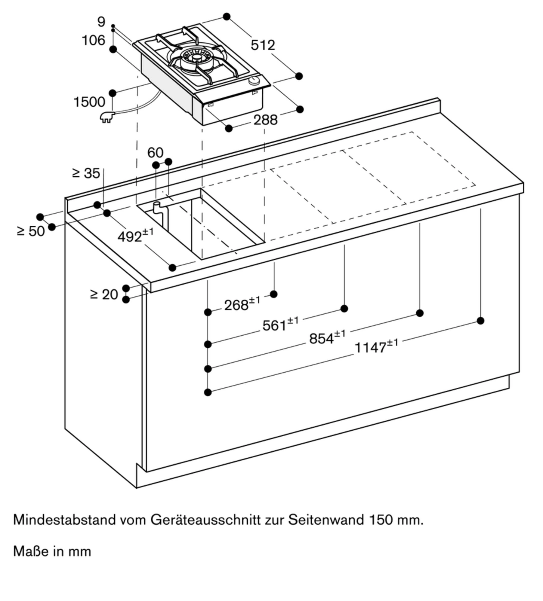 Gaggenau VG231220DE Gaskochfeld Schwarz