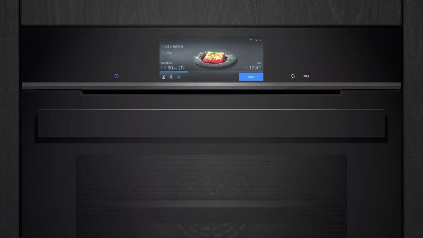 Siemens Dampfbackofen TFT Touch Display beim SIemens CS958GDD1 Dampfbackofen