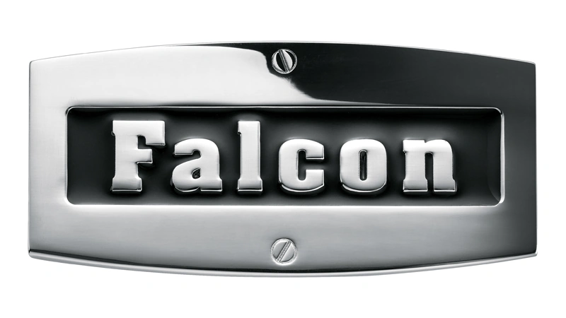 Falcon Logo falcon logo in schwarz edelstahl