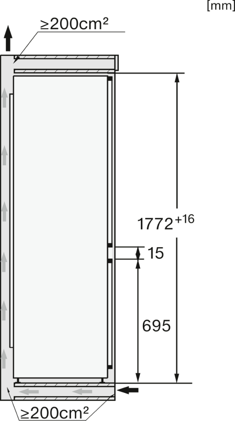 Miele KFN 7795 D Einbau-Kühl-Gefrierkombination