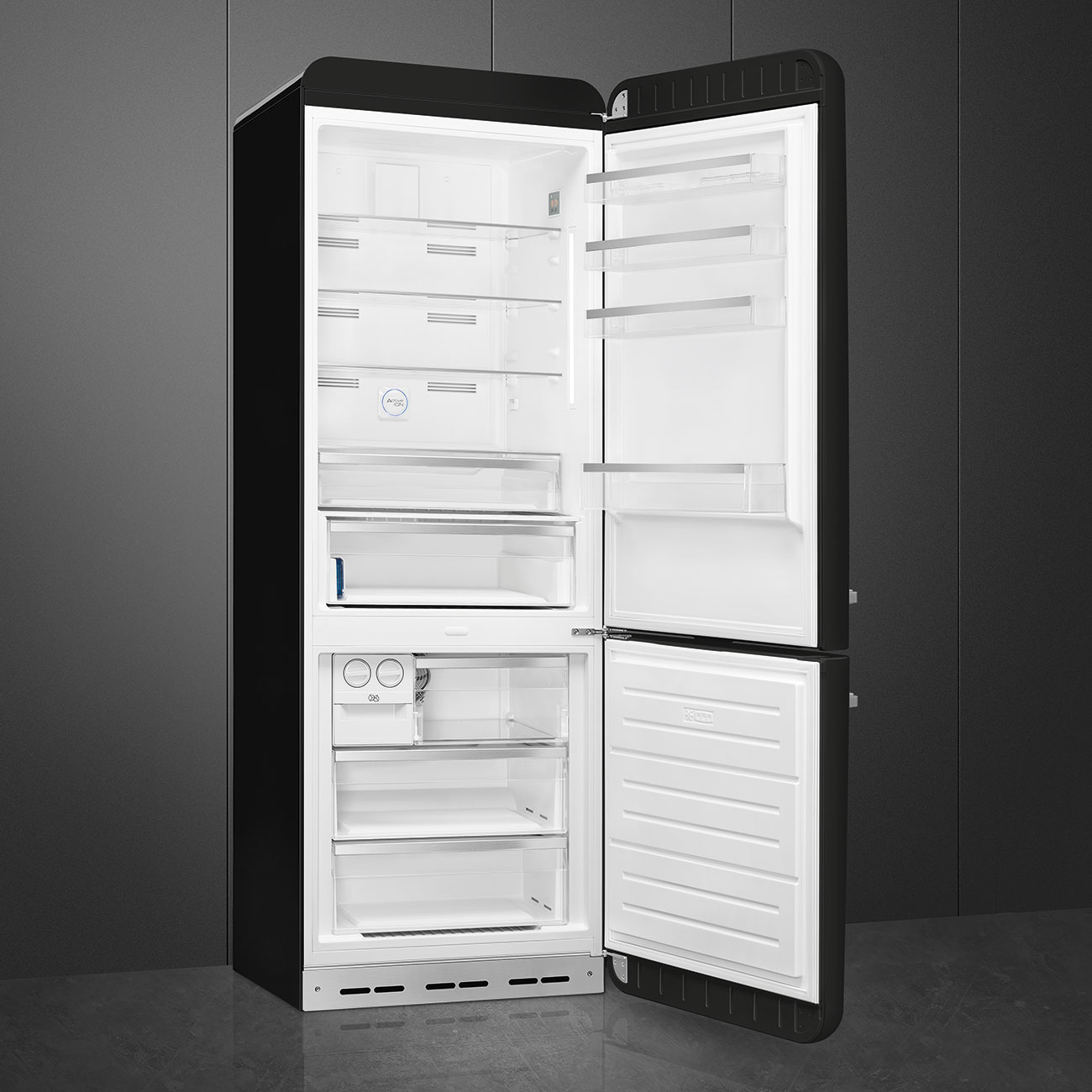 Smeg FAB38RBL5 Stand-Kühlschrank Schwarz