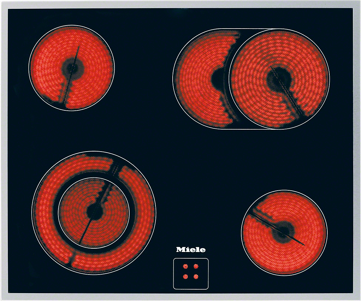 Miele KM 6023 EDST Herdgesteuertes Elektrokochfeld Edelstahl