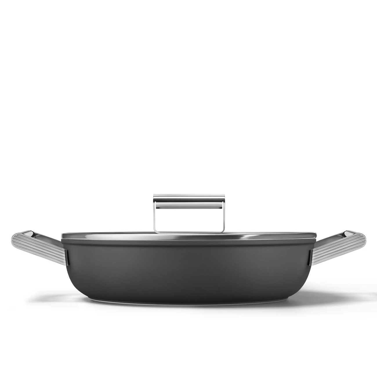 Smeg DPF2812BLM 28cm Schmorpfanne Schwarz