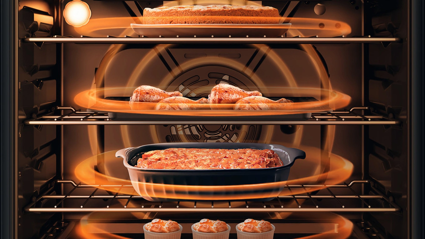 Bauknecht Active Multiflow Backofen mit gleichzeitig garen auf vier ebenen