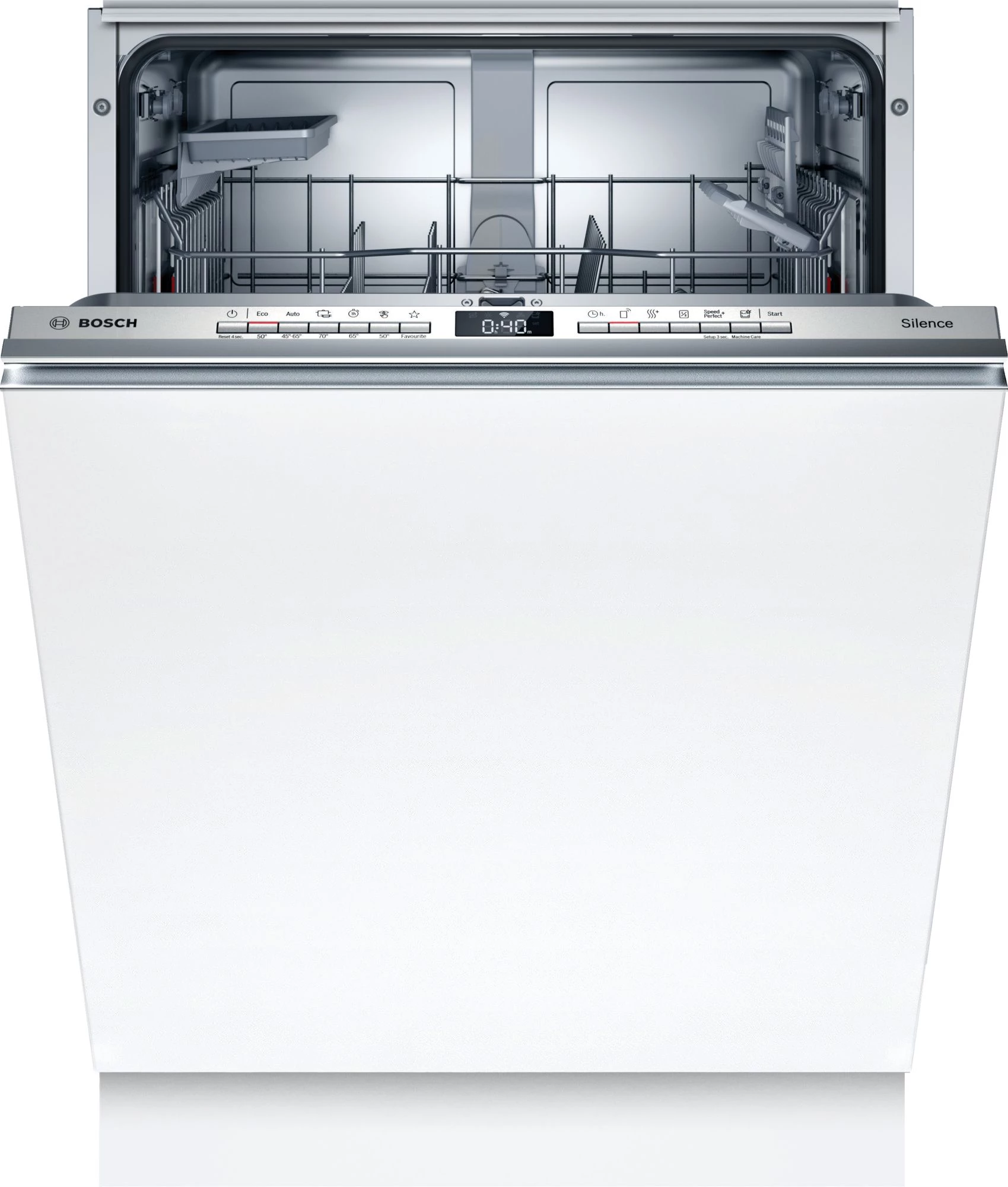 Bosch SBV4HBX40E Vollintegrierter Geschirrspüler Edelstahl