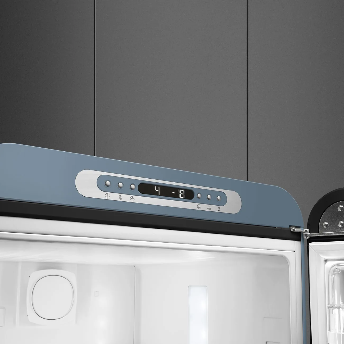 Smeg FAB32RSBM6 Stand-Kühl-Gefrierkombination Storm Blue-Matt