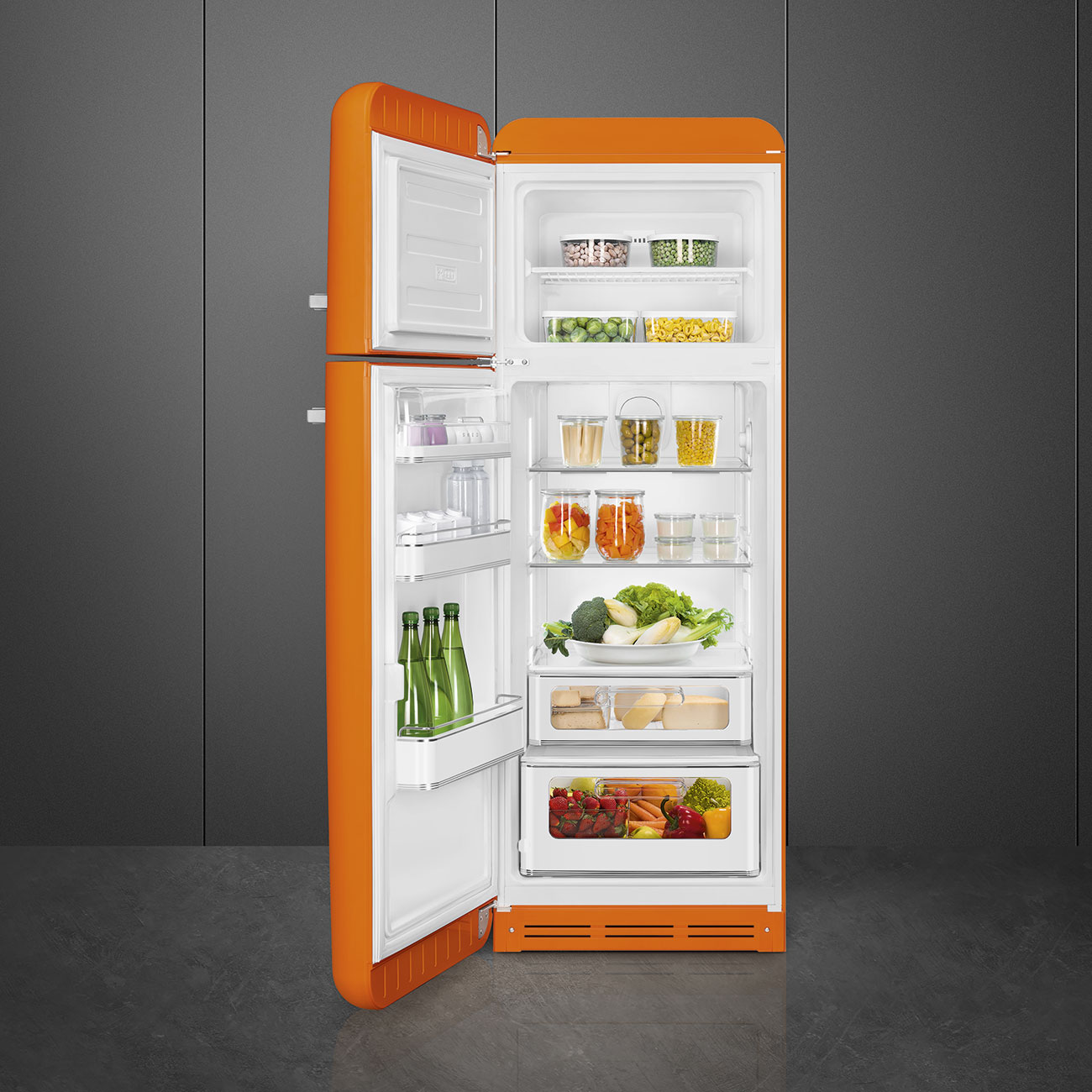 Smeg FAB30LOR5 Stand-Kühl-Gefrierkombination Orange