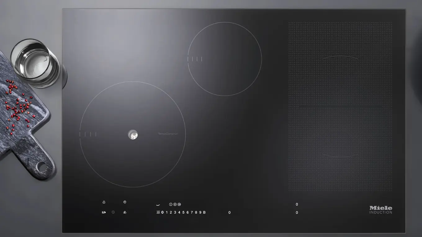 Miele TempControl Kochfeld von oben