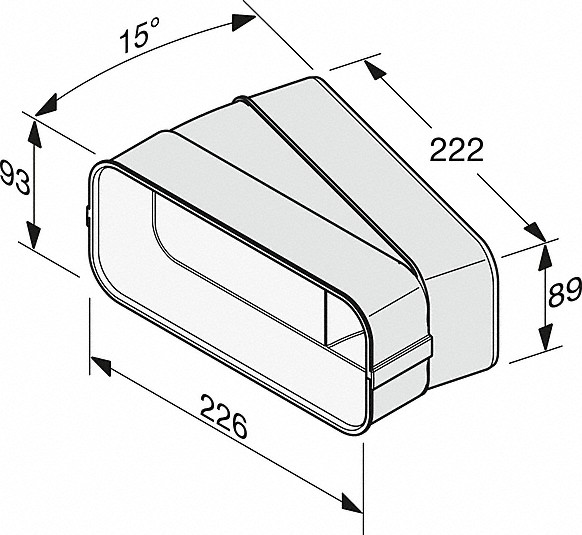 Miele DFK-BH 15 Flachkanalbogen 