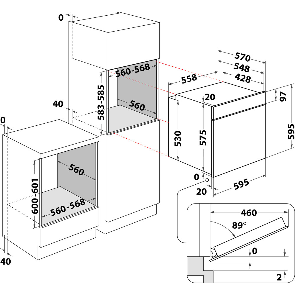 Bauknecht BAK3 NN8F IN Einbau-Backofen Edelstahloptik