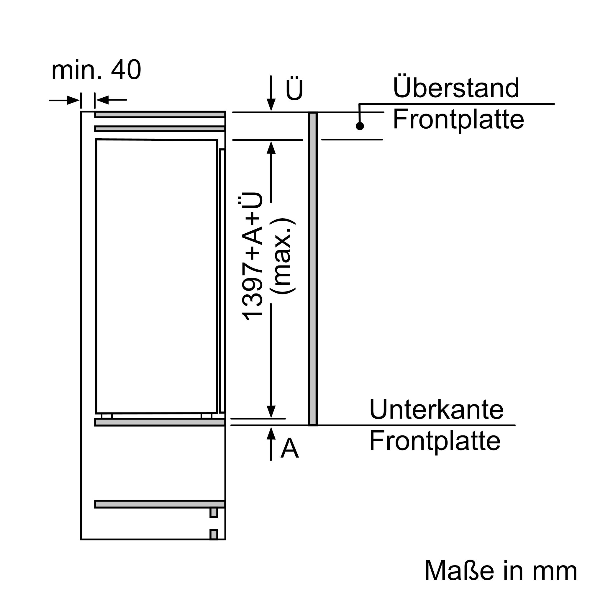 Siemens KI51FSDD0 Einbau-Kühlschrank 