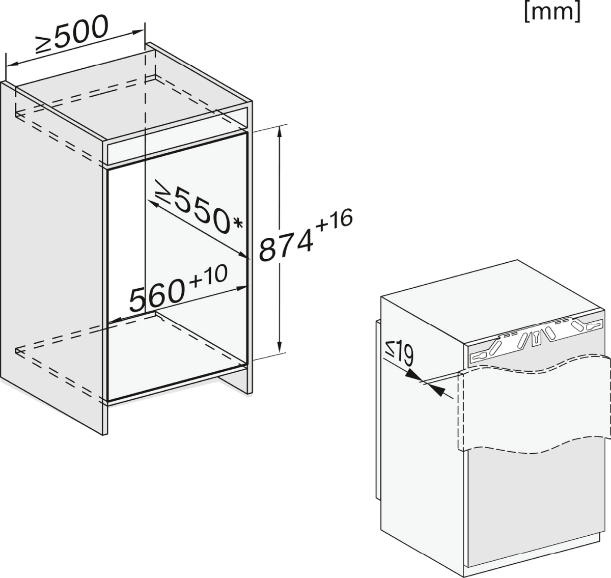 Miele FNS 7140 E Einbau-Gefrierschrank