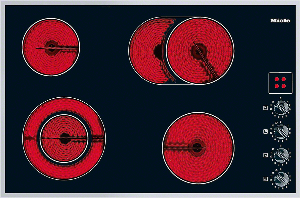 Miele KM 523 EDST Herdunabhängiges Elektrokochfeld Edelstahl