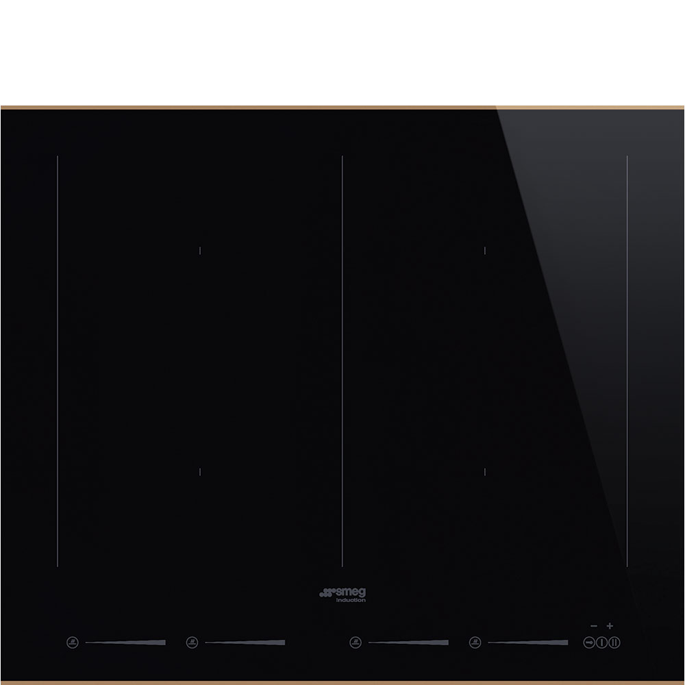 Smeg SIM662WLDR Einbau-Induktionskochfeld Obsidianschwarz