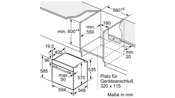 Siemens HE273ATS0 Einbauherd Edelstahl