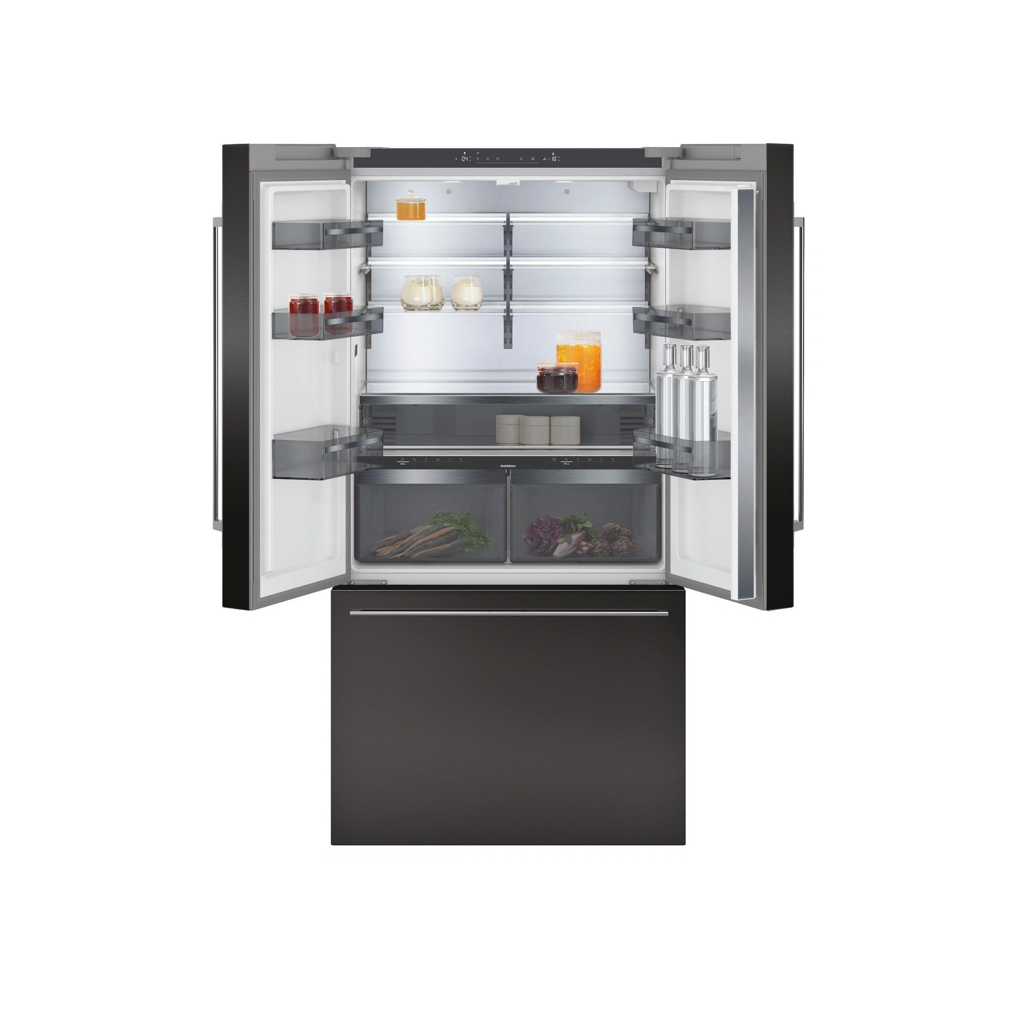 Gaggenau RY295350 Side-by-Side Stand Kühl-/Gefrierkombination Edelstahl