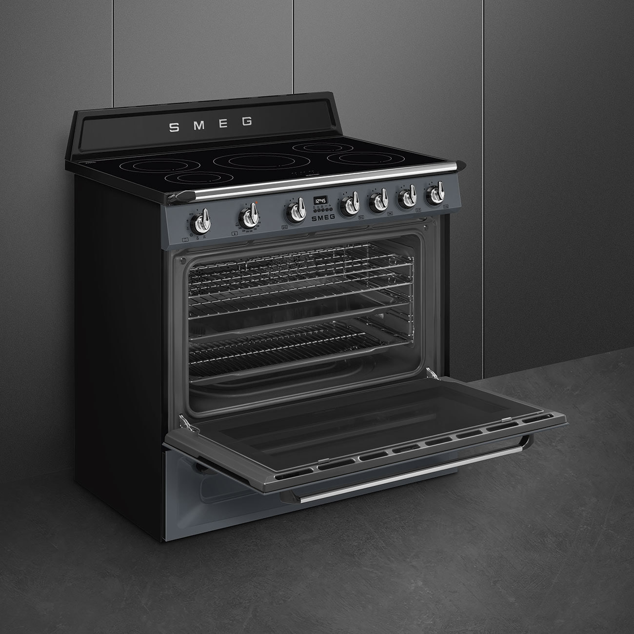 Smeg TR90IGR2 Stand-Herd Slate Grey