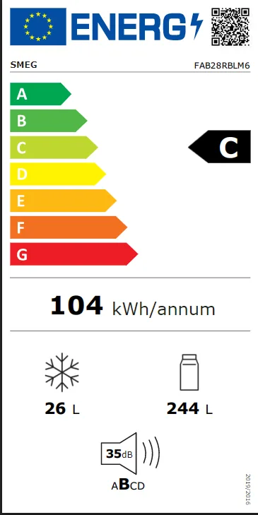 Energieklasse C - Vollständiges EU-Energielabel