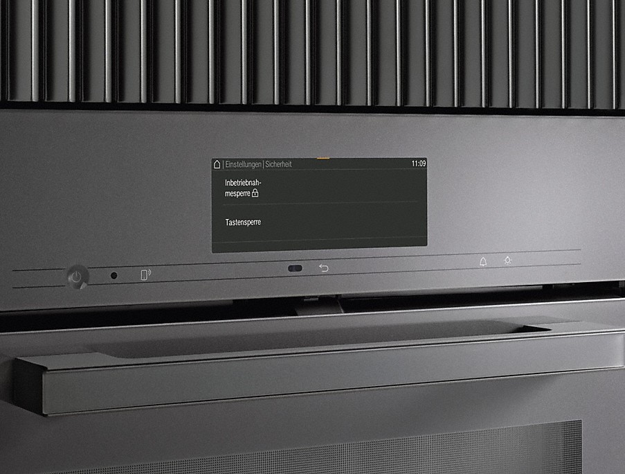 Miele Sicherheit Miele Backofen Display mit sicherheitsfunktionen