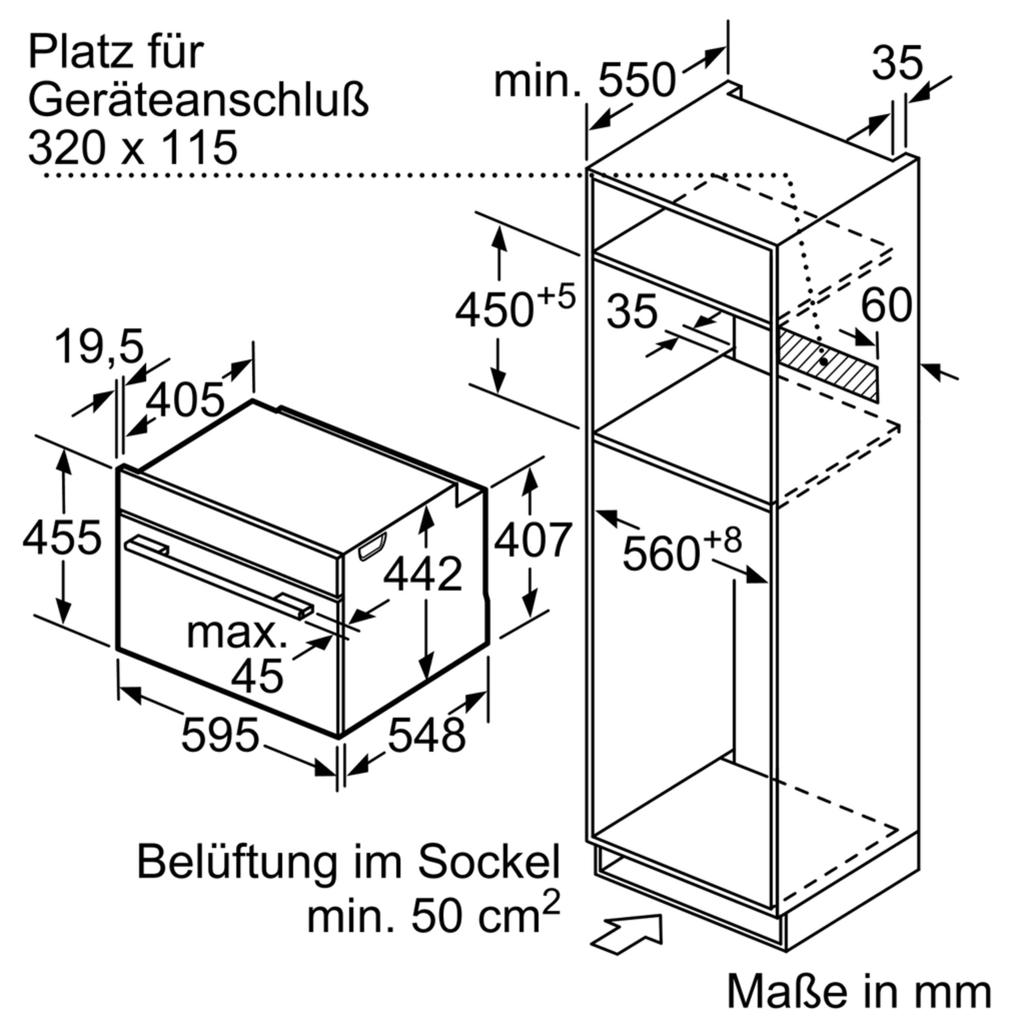 Siemens CN878G4B6 Kompakt-Backofen mit Mikrowelle Schwarz