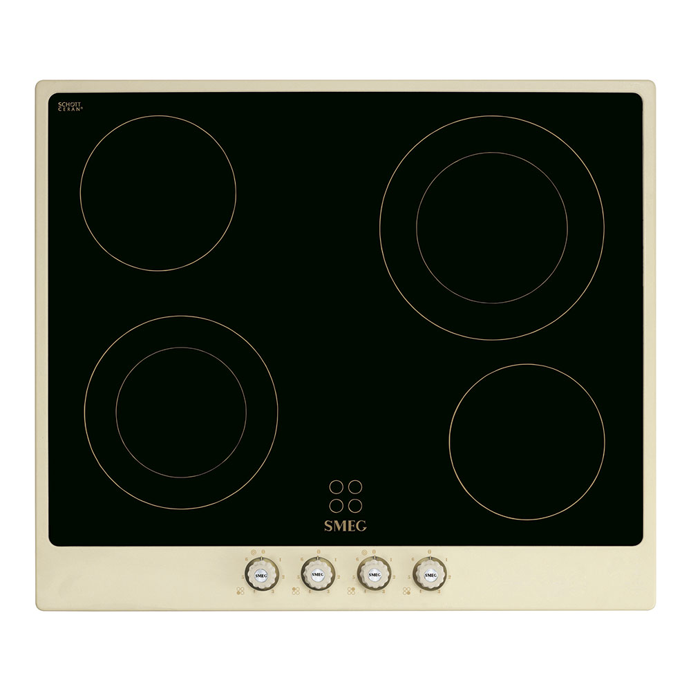 Smeg P864PO Einbau-Glaskeramikkochfeld Creme