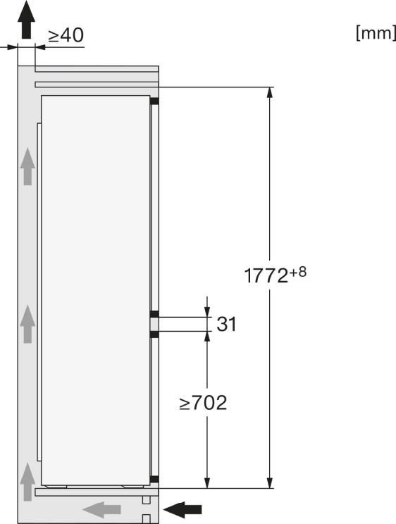 Miele KD 7724 E Active Einbau-Kühl-Gefrierkombination