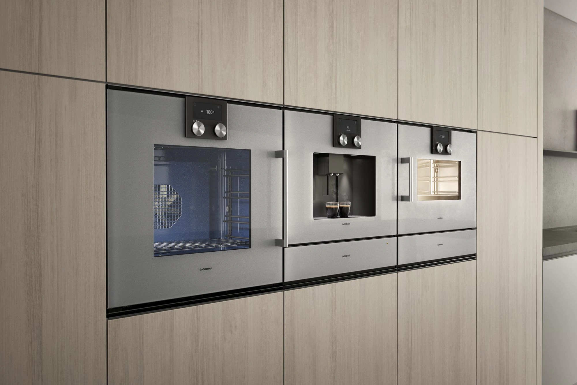 Gaggenau BSP220111 Einbau-Dampfbackofen Metallic