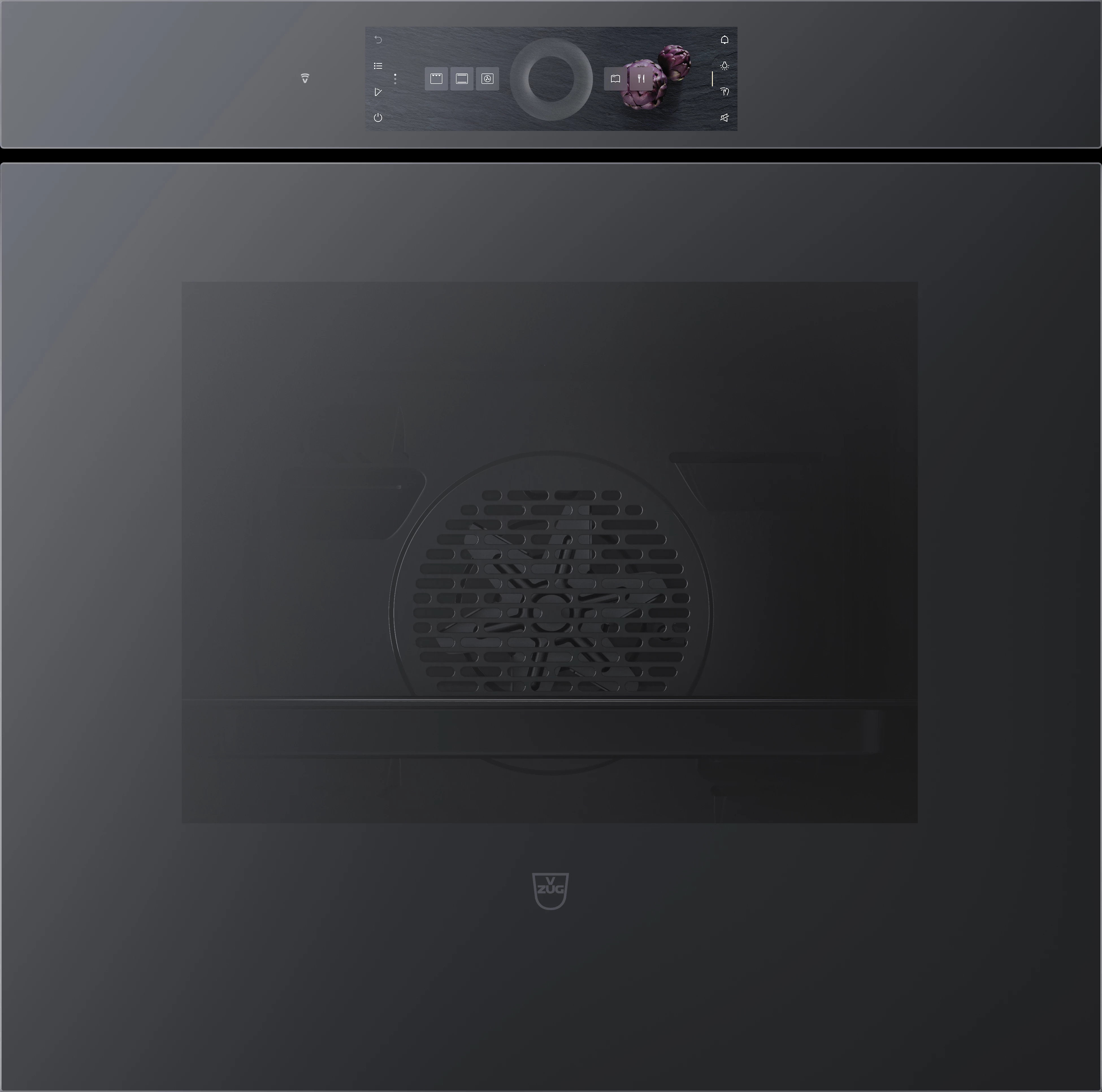 [Zweite Wahl] V-ZUG 2107300007 Combair V6000 60P Einbau-Backofen Spiegelglas Schwarz