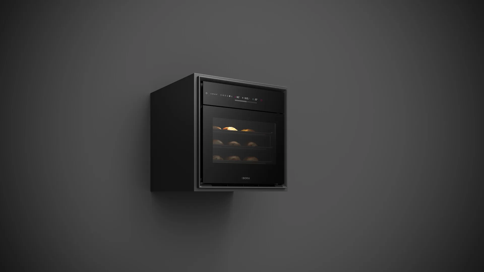 Bora OVENS Einbau-Dampfbackofen Schwarz