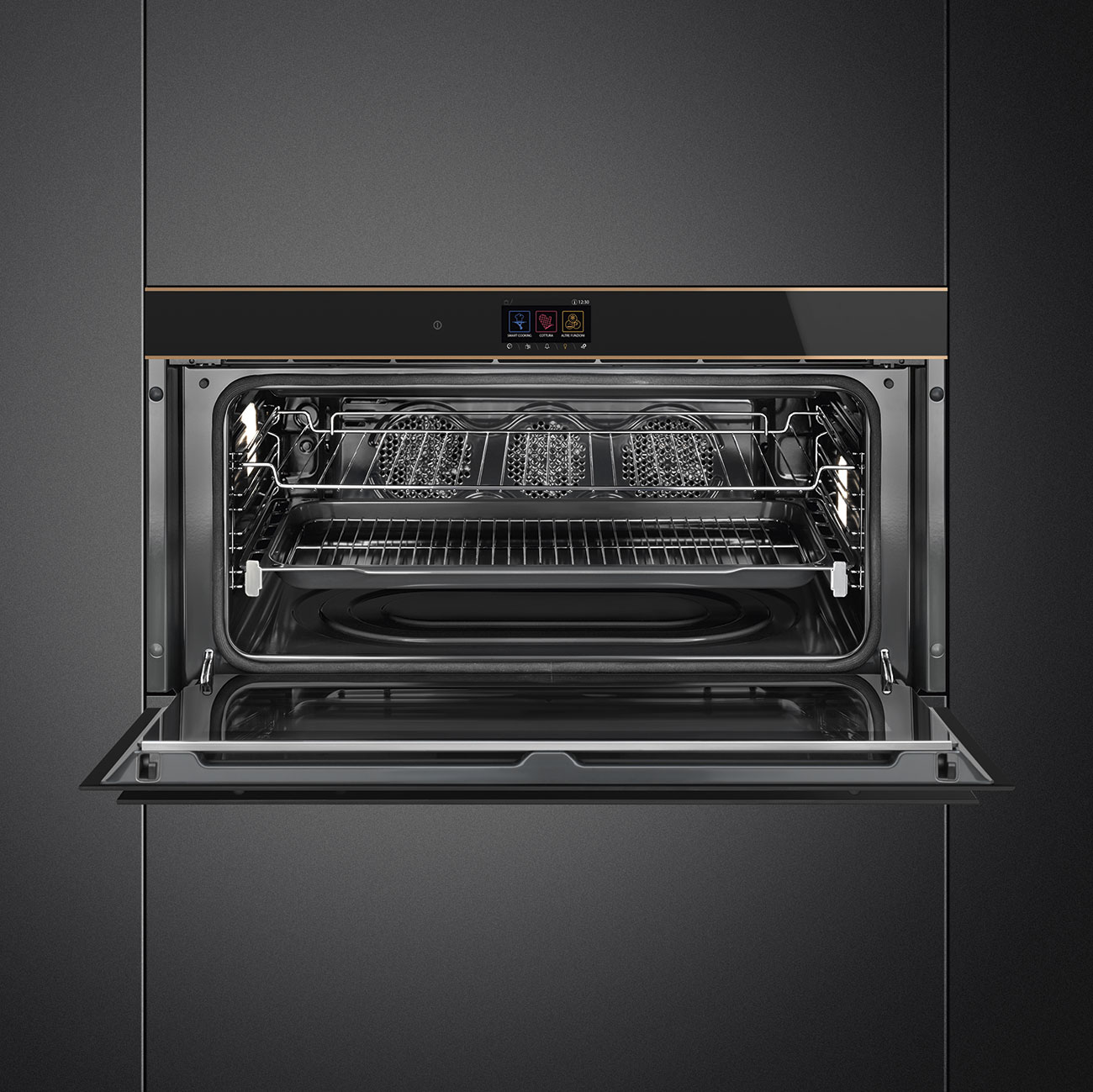 Smeg SFPR9604TNR Einbau-Backofen Schwarz