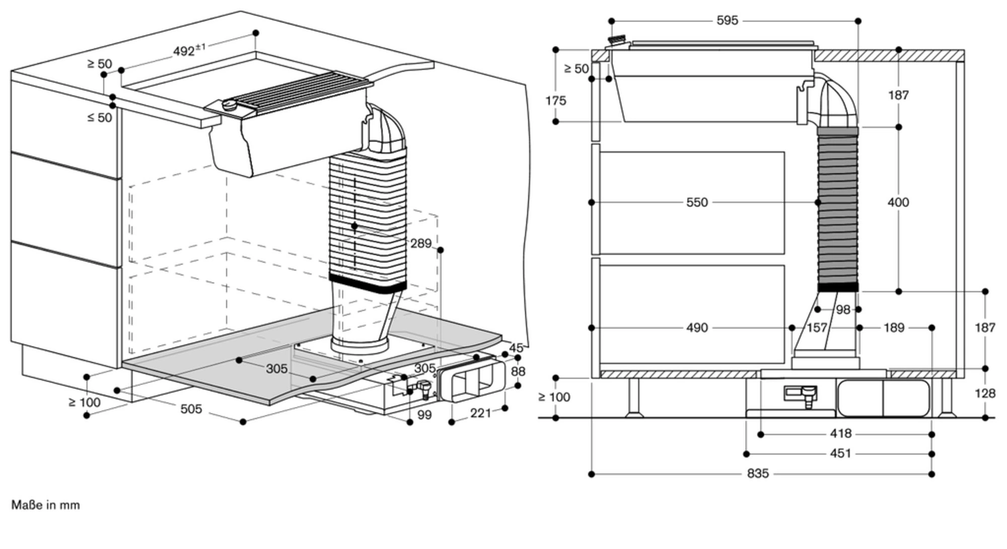 Gaggenau VL200120 Muldenlüftung Schwarz